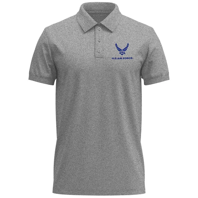 7.62 Design Air Force Polo Ricamata Grigia Athletic Heather L
