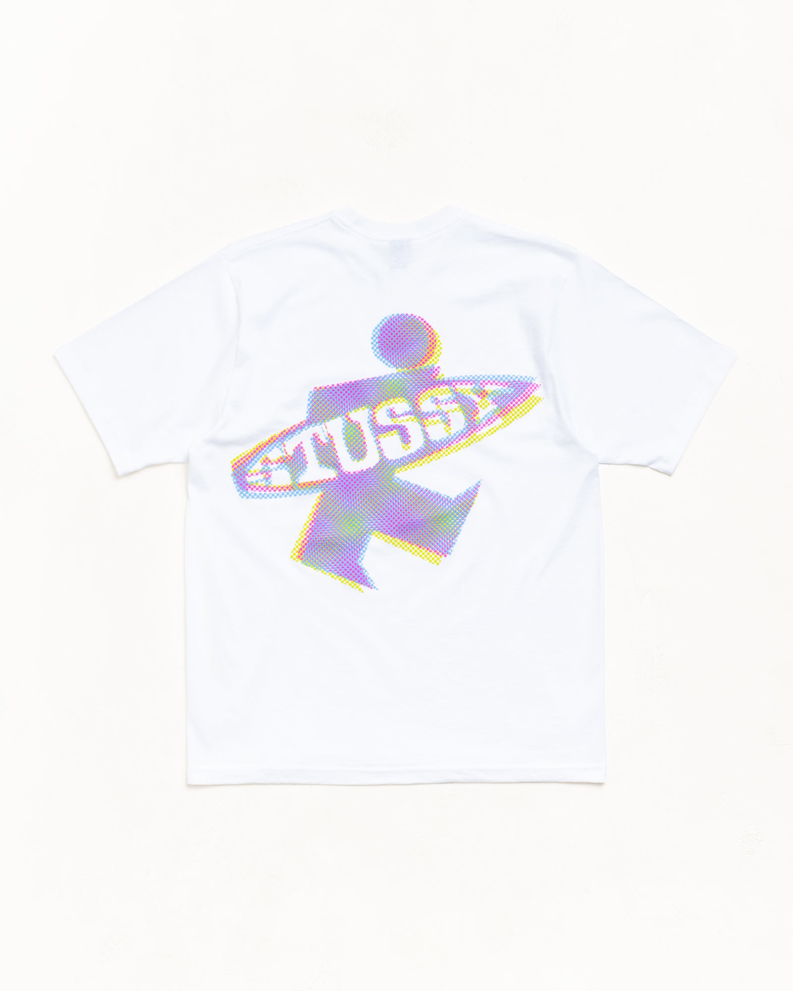Stussy Dot Surf Puff Print Tee t-shirt bianca cotone