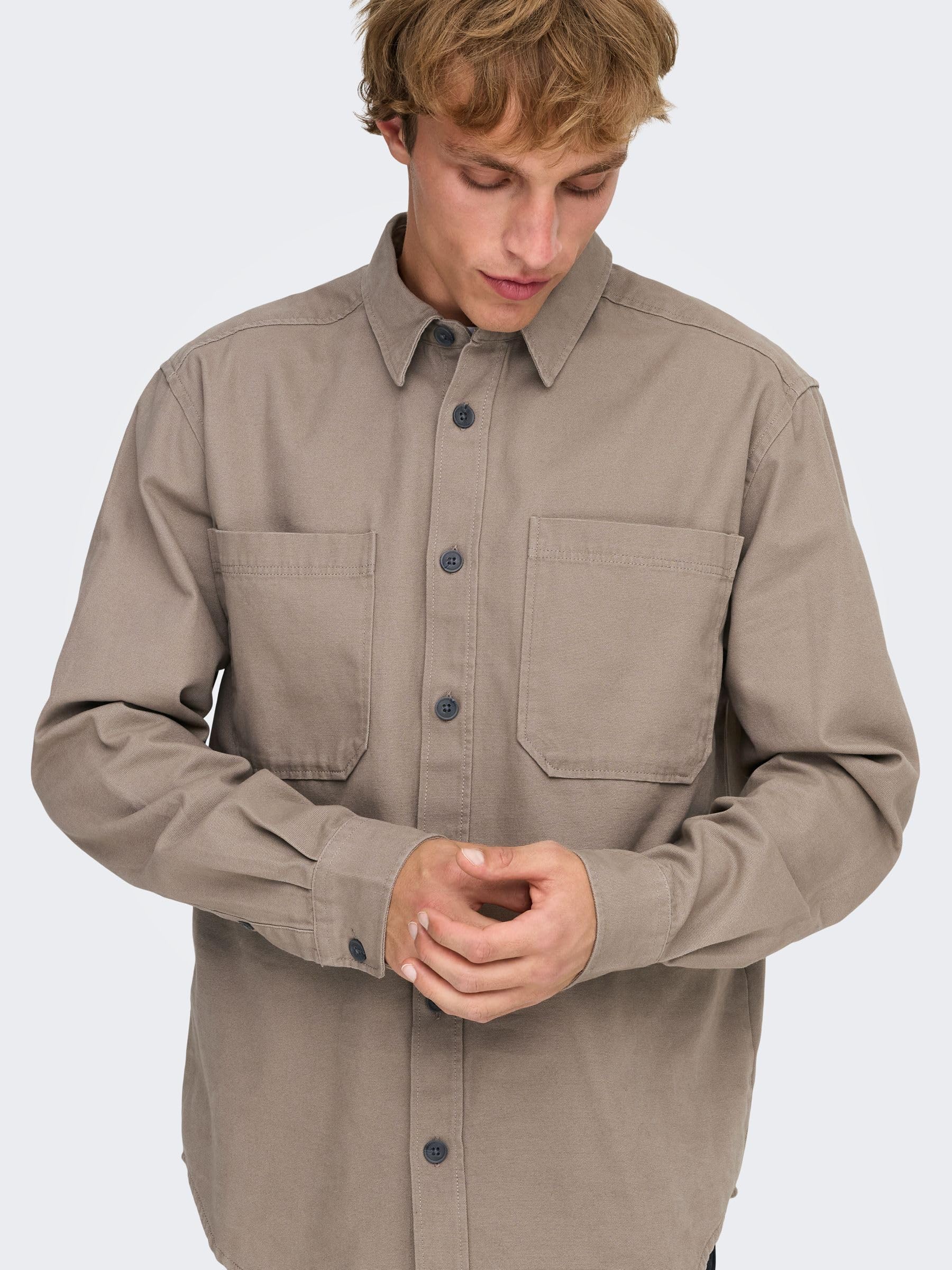 ONLY & SONS Onsalp Camicia Uomo Blue Nights M