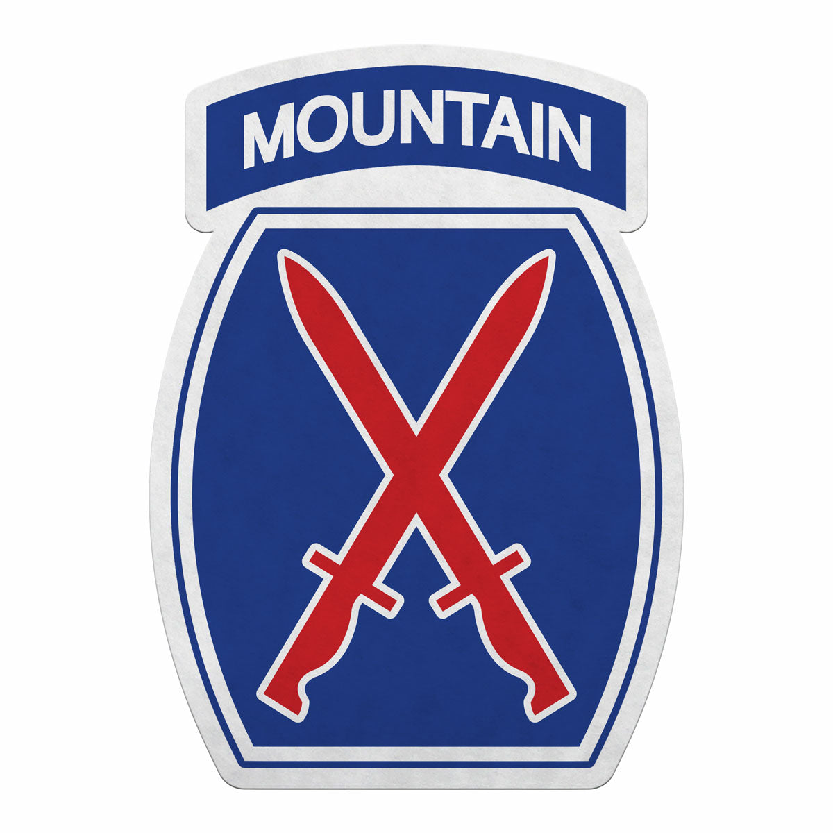 7.62 Design 10th Mountain gagliardetto feltro 46x32 cm