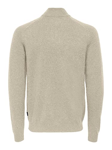 ONLY & SONS Edward Wool Half Zip felpa uomo mezza zip lana