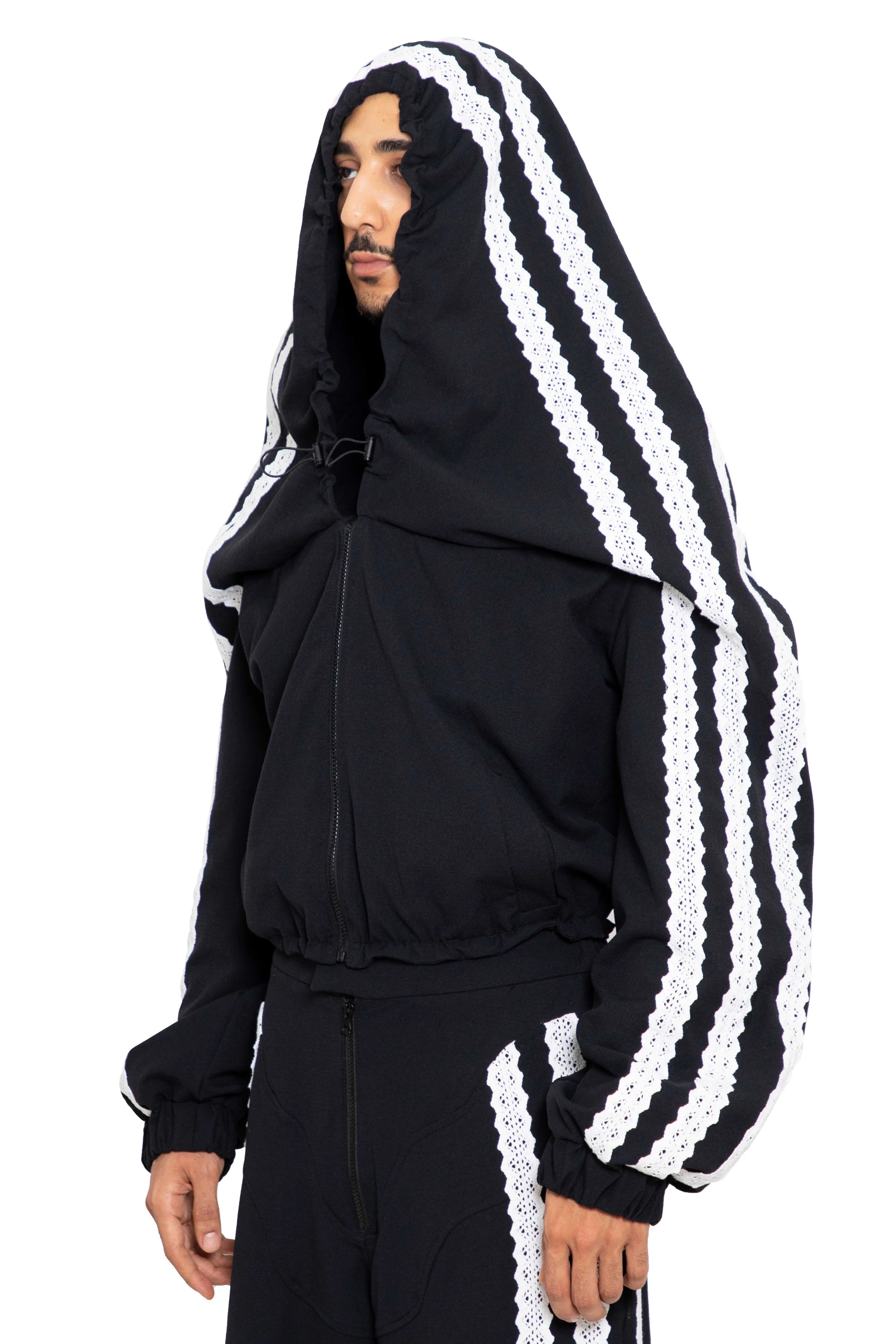 Trashy Clothing Dod Identity Giacca nera cappuccio