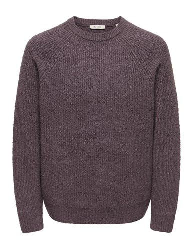 ONLY & SONS Onsdale Maglione Uomo Girocollo Regular Nero