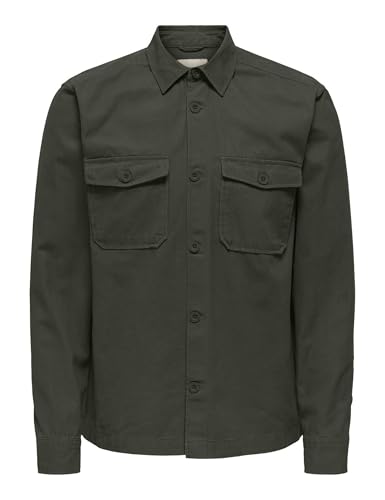 Only & Sons Onslev Camicia Uomo Overshirt Rosin XL