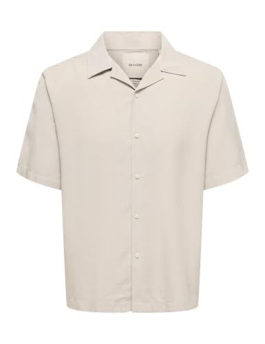 Only & Sons Onsperu Camicia Uomo Manica Lunga Grigia
