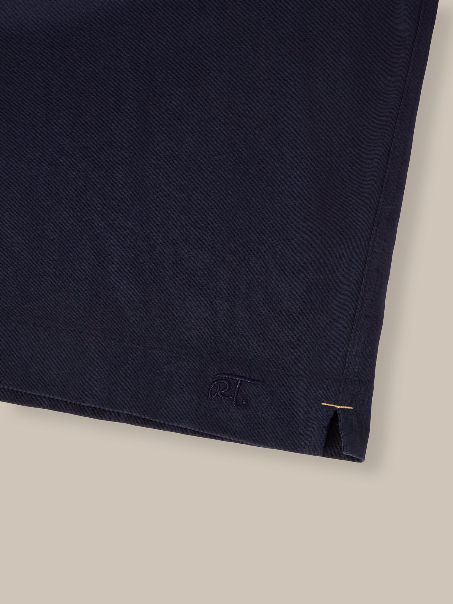 Robert Talbott Dean t-shirt navy cotone stretch