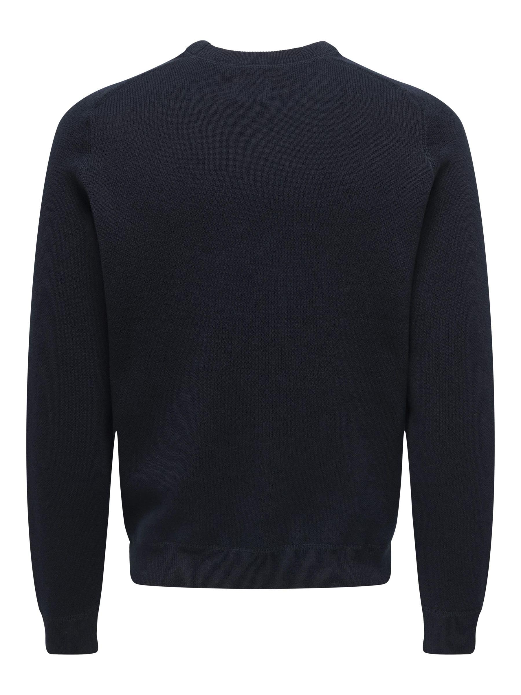 ONLY & SONS Onspin maglione uomo girocollo grigio