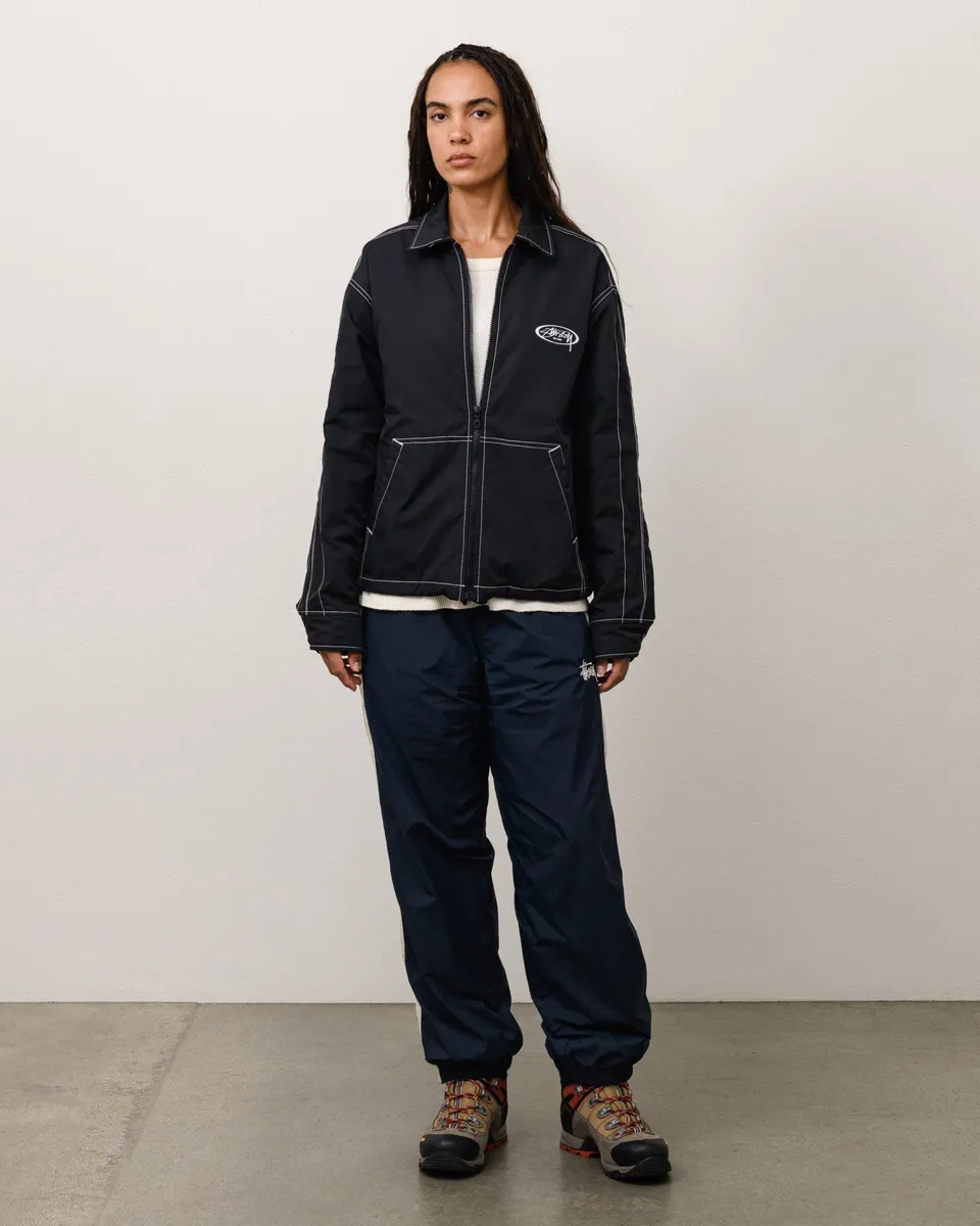 Stussy Offshore Jacket giacca nera nylon impermeabile