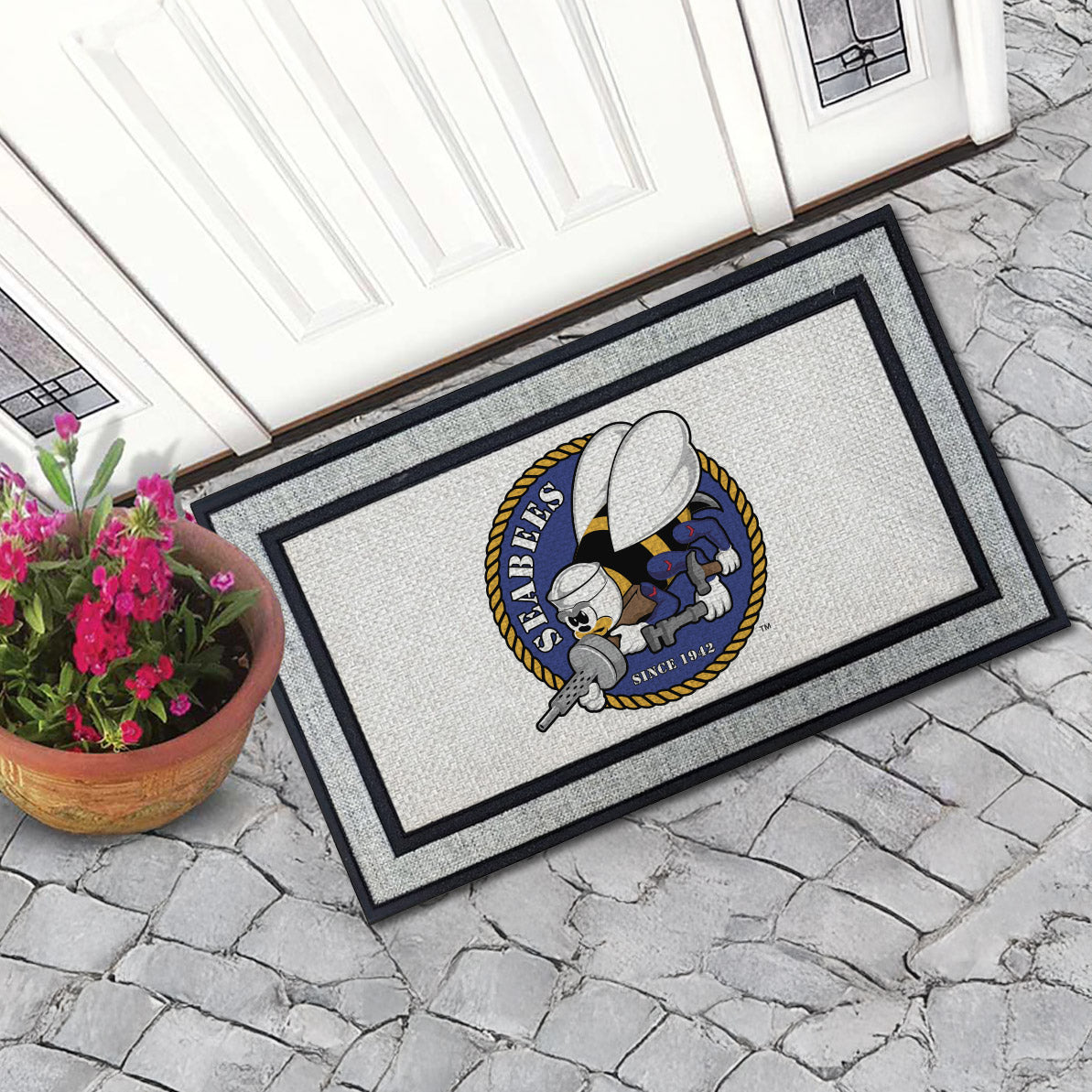 7.62 Design Seabees zerbino esterno 46x76 cm grigio antiscivolo