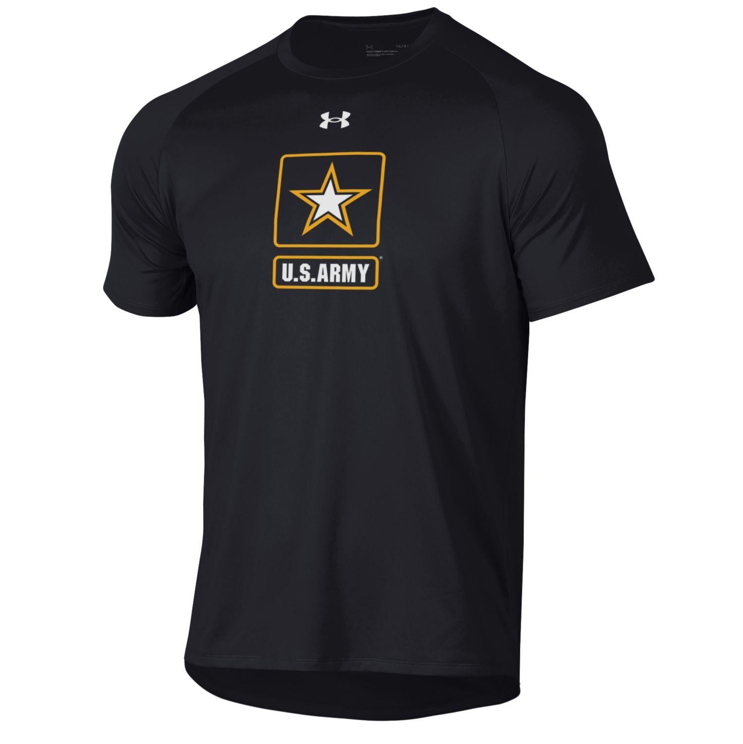 Under Armour US Army Maglietta Uomo Nera Tech