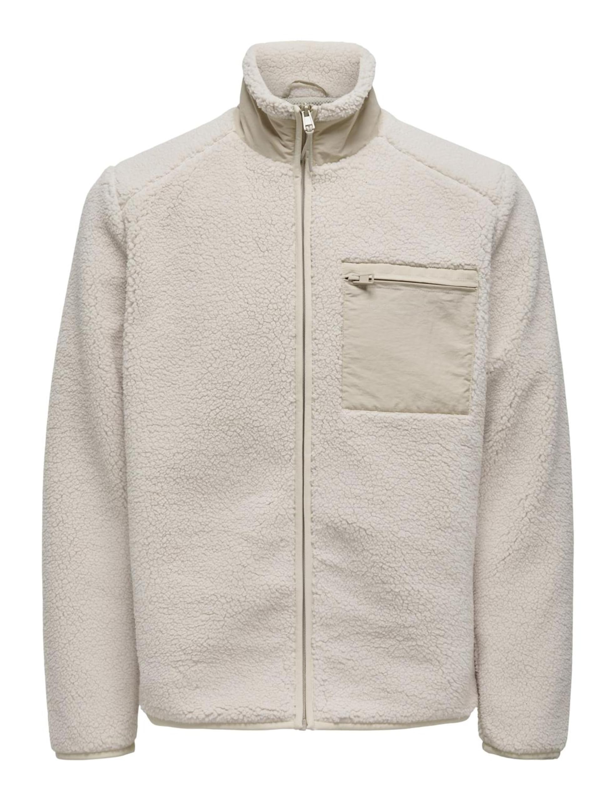 ONLY & SONS Giacca Uomo Onsdallas Sherpa Pile Nero