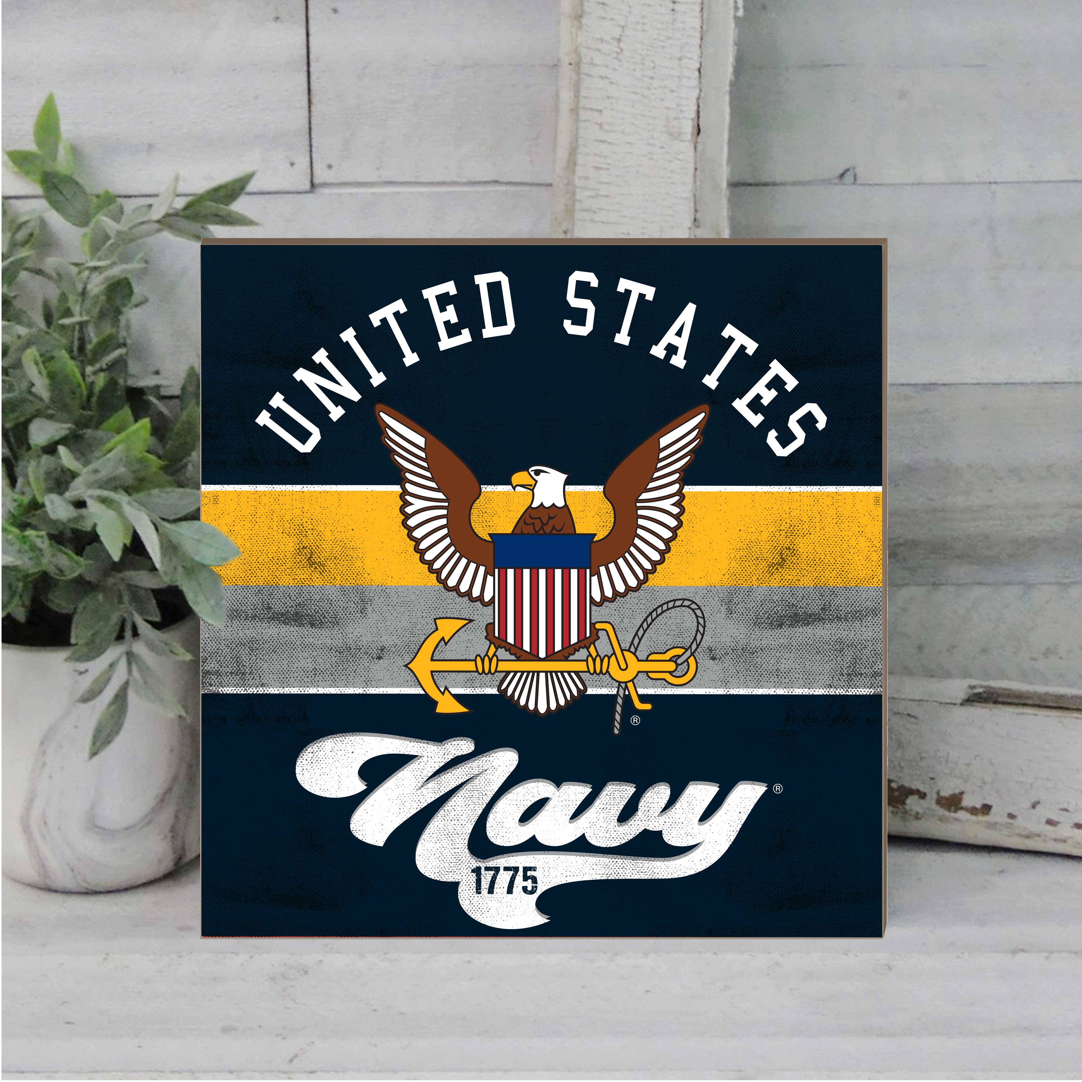 7.62 Design Navy Retro targa legno 25x25 cm colori