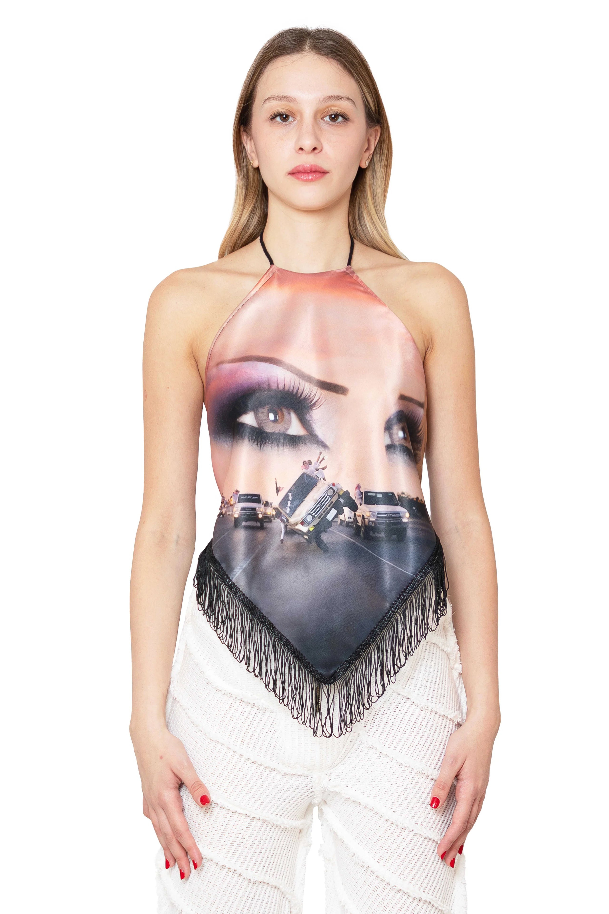 Trashy Clothing Drift Diamond Top top raso schiena nuda S