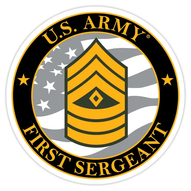 7.62 Design E-8 First Sergeant decal auto 3.5"