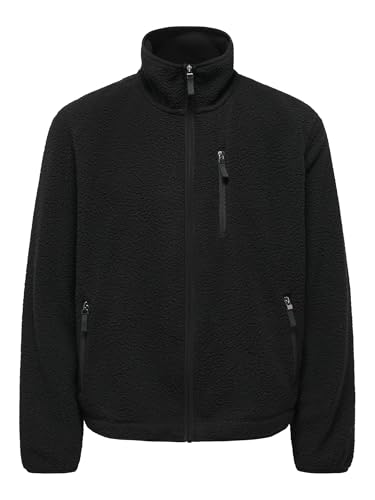 Only & Sons Onsseb Life Sherpa giacca uomo Nero