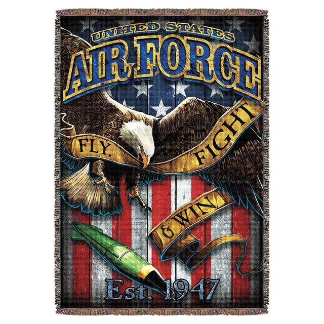 7.62 Design Fighting Eagle coperta 53x70 cotone USAF