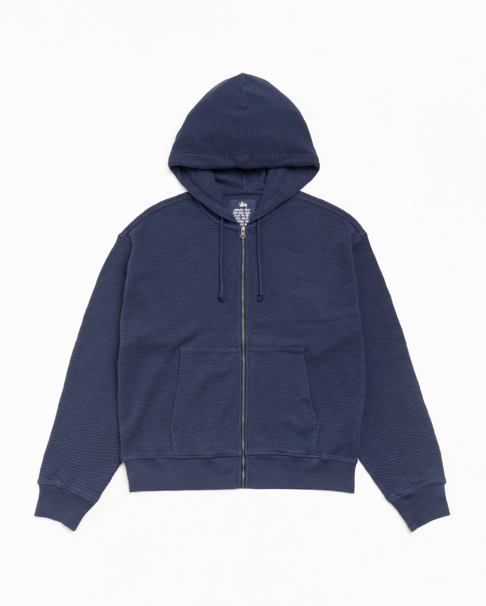 Stussy Lightweight Thermal Hoodie felpa cappuccio Navy
