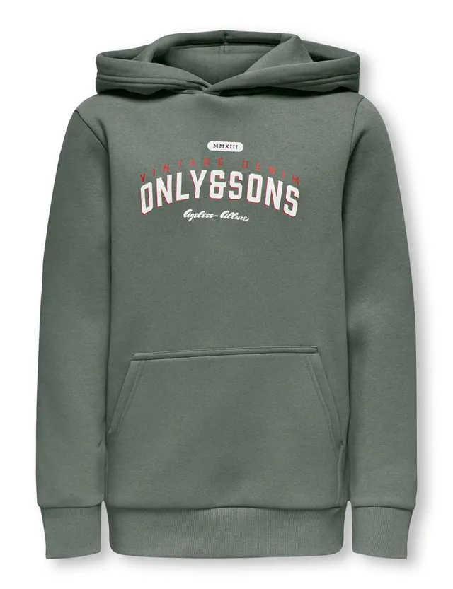 Only & Sons Osjceres Felpa Bambino 134 Castor Gray