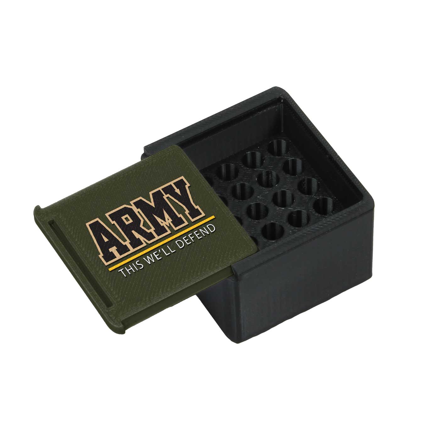 7.62 Design Ammo Boxes Scatola 3D Army 9mm 50 Colpi