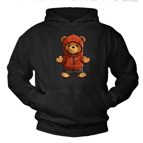 MAKAYA Felpe con Cappuccio Orso felpa uomo M