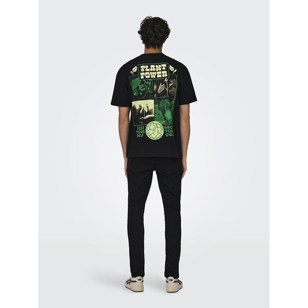 Only & Sons Leroy Life RLX T-shirt uomo M 100% cotone