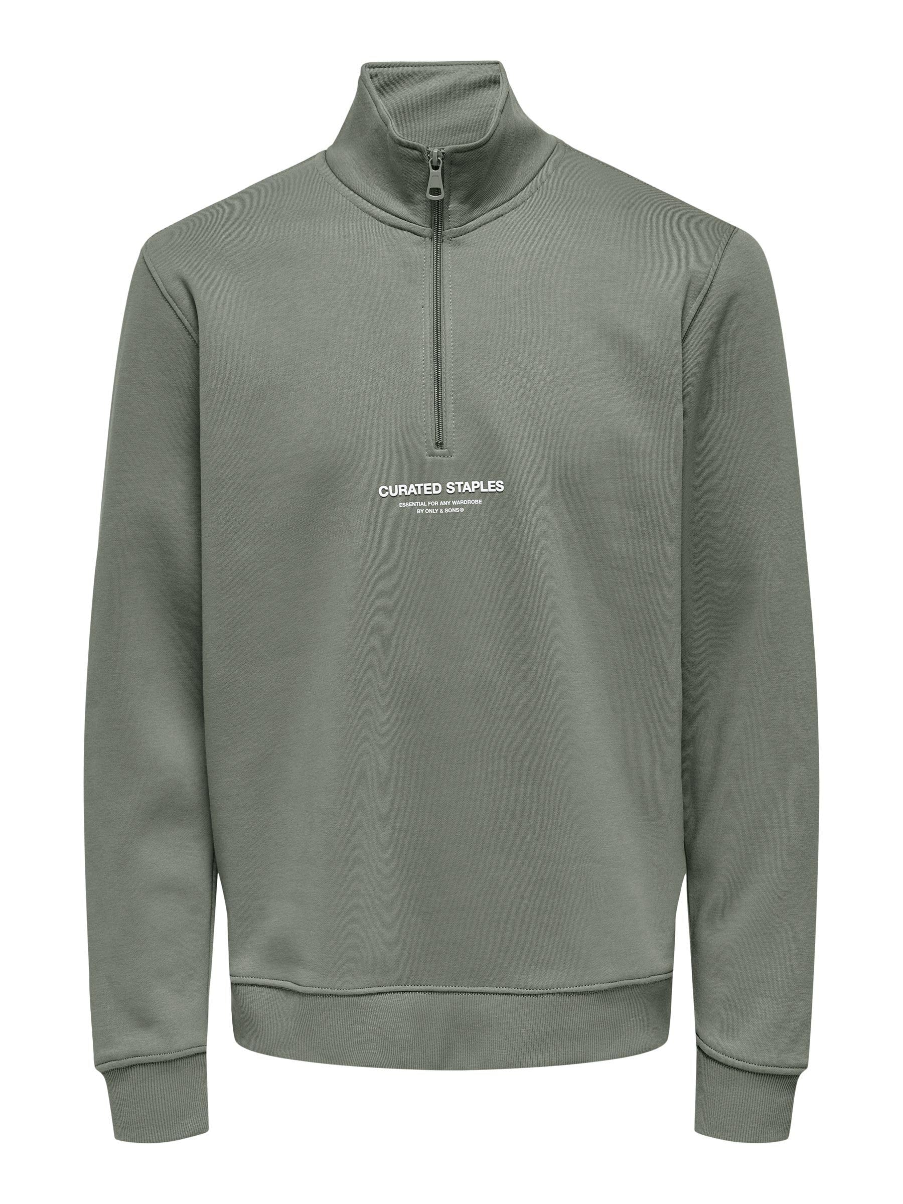 Only & Sons Onscurated felpa uomo nera taglia L