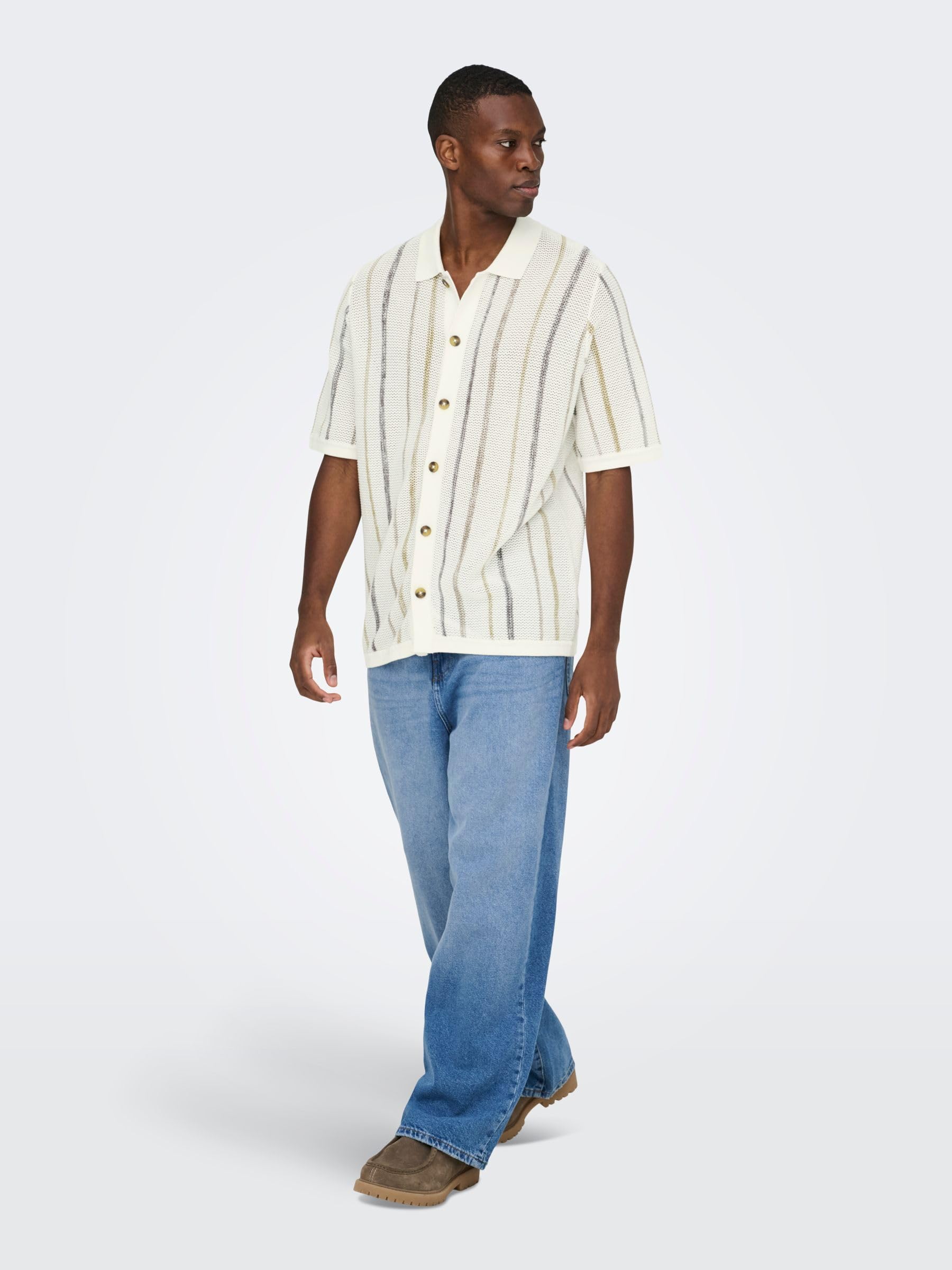 ONLY & SONS Onstobby polo maglia Cloud Dancer taglia XS
