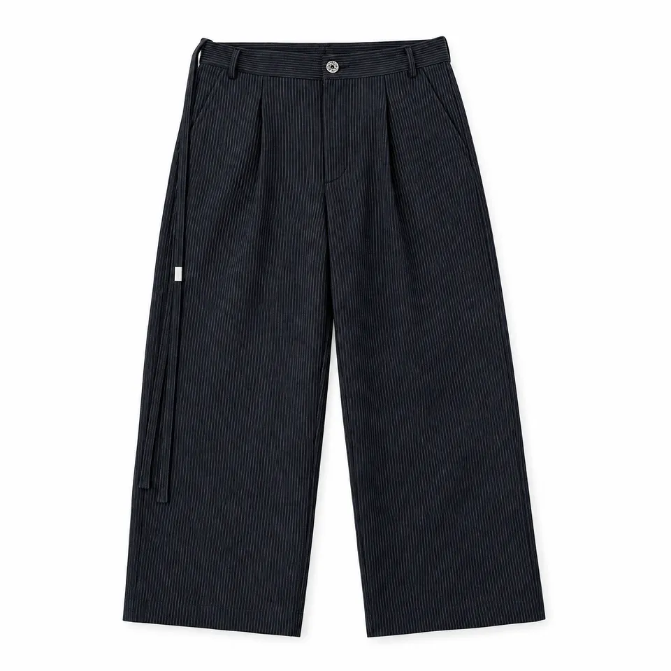 Tiat Fallen Angels Pinstripe metal pant pantaloni uomo gessato