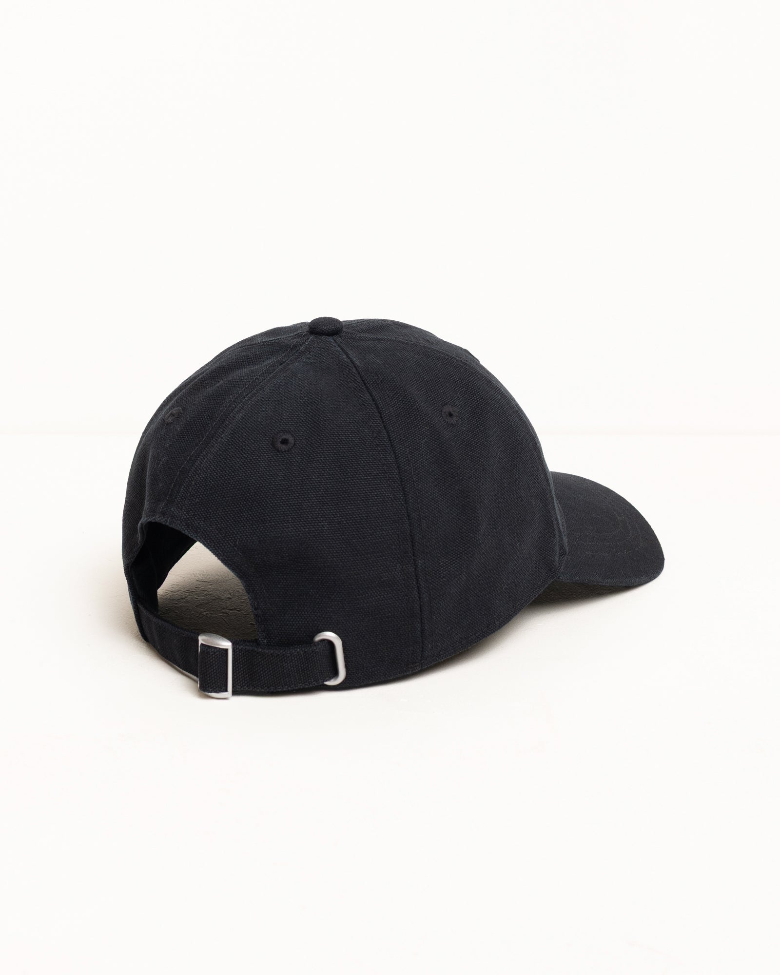 Stussy Basic Cap cappello canvas nero cotone six panel