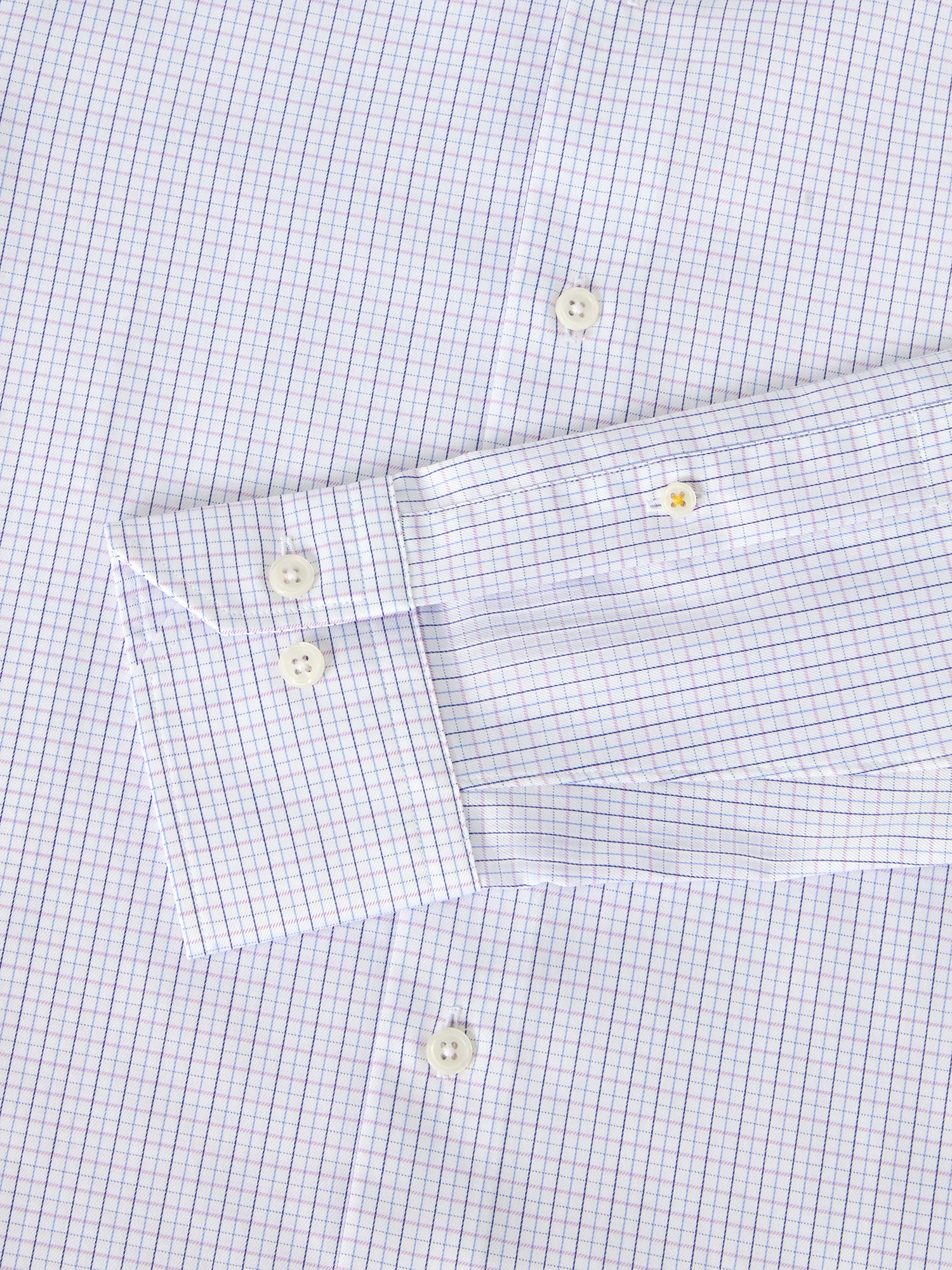 Robert Talbott Reynolds Tattersall camicia cotone lampone