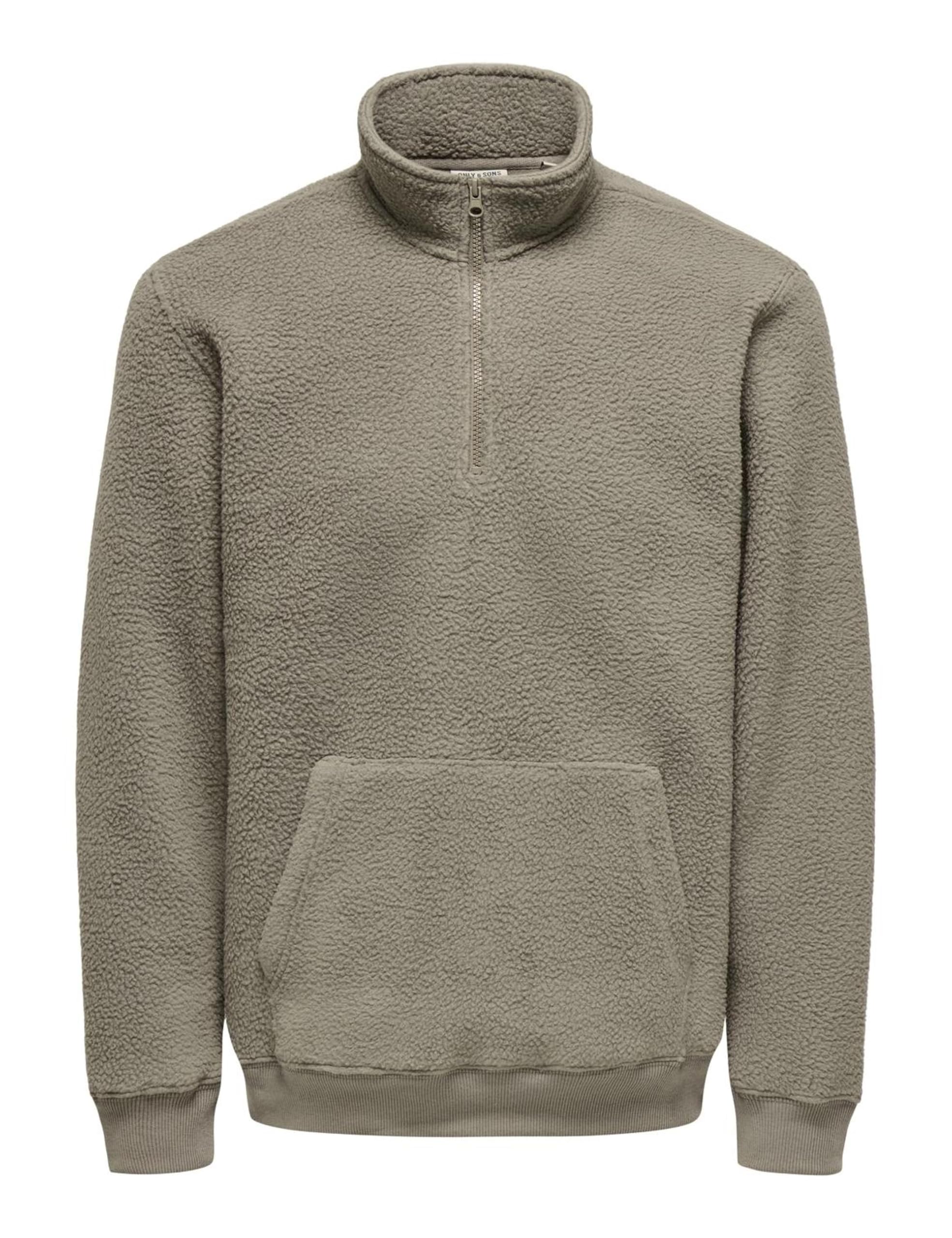 ONLY & SONS Onsemilio Felpa teddy zip Noce S
