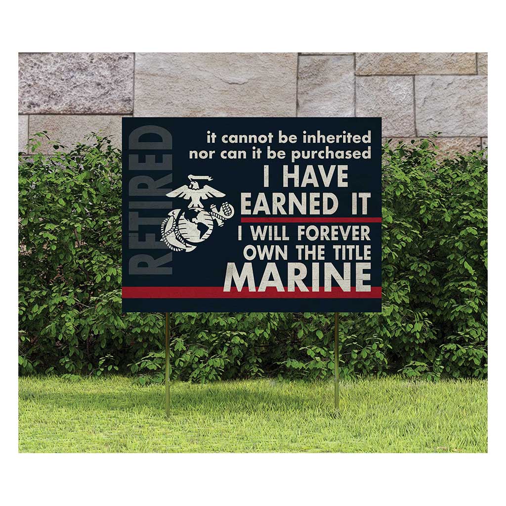 7.62 Design Home Products USMC I Earned It Cartello 45x60 plastica