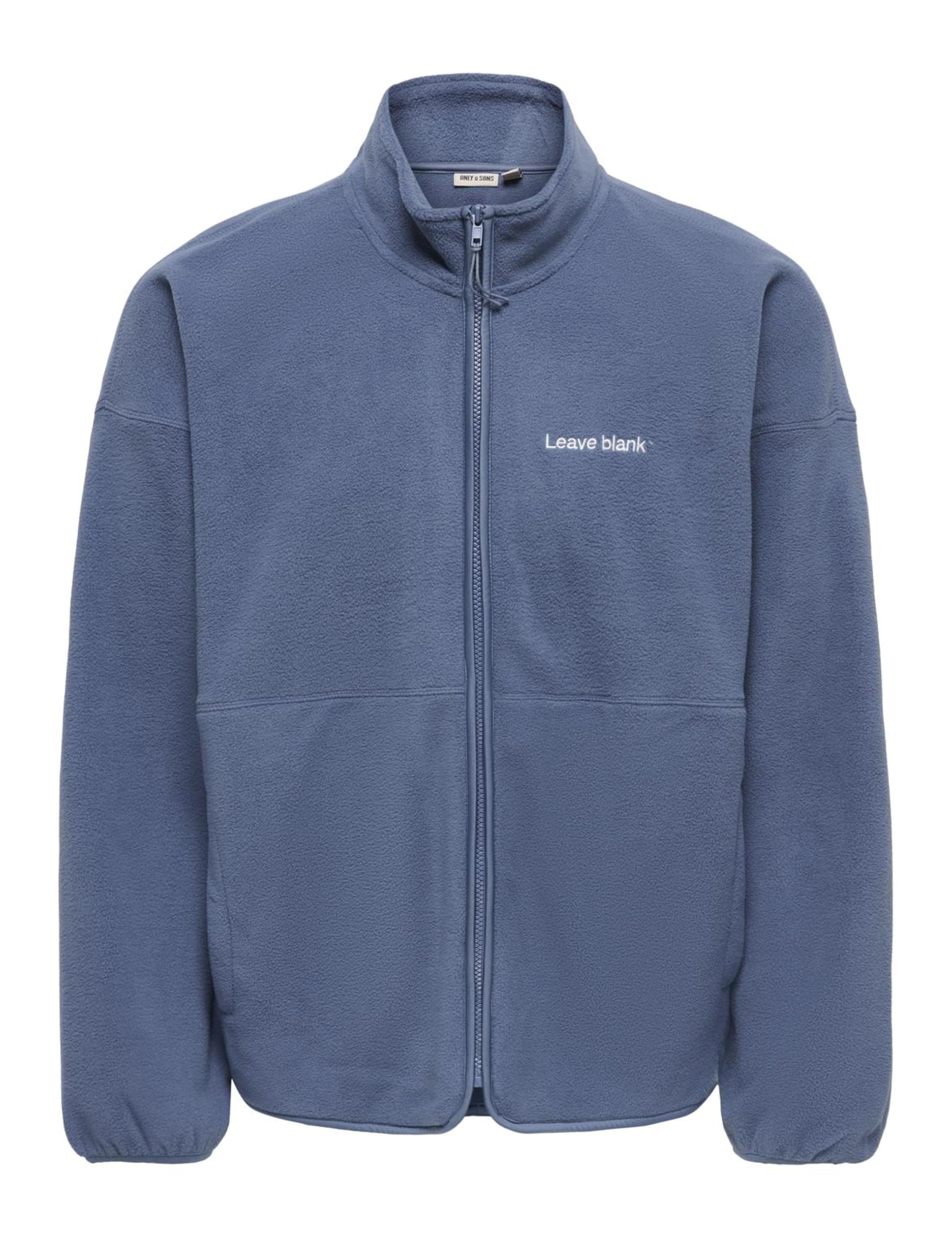 Only & Sons Onsasger Felpa Zip Collo Alto M Nero Onice Uomo