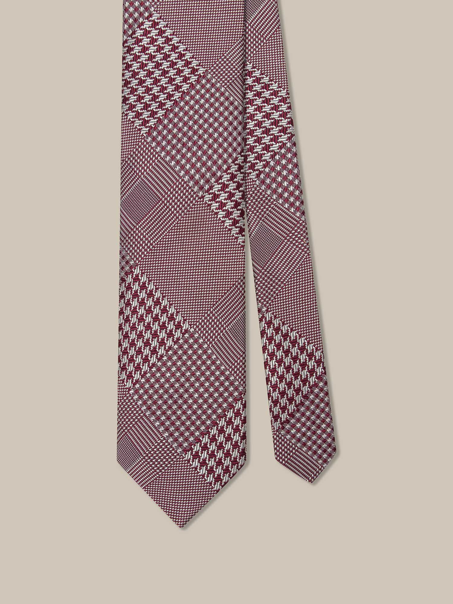Robert Talbott Robert Patchwork cravatta seta rossa REG
