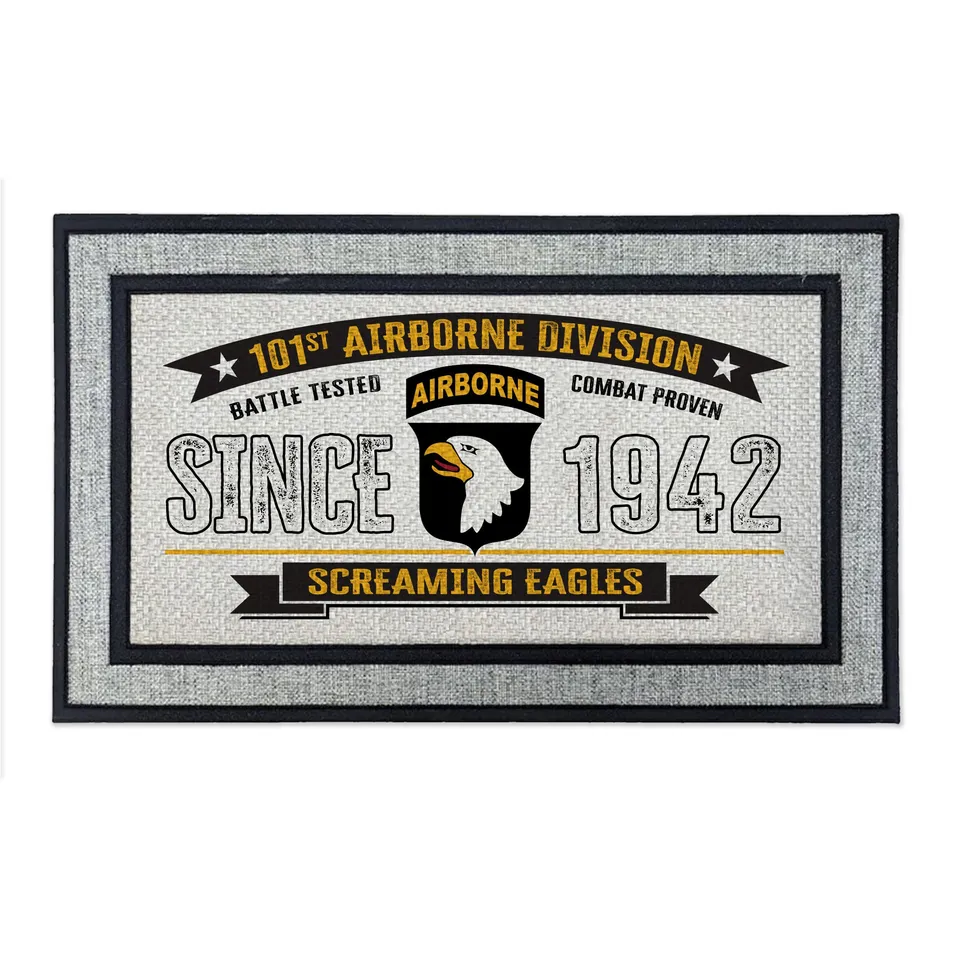7.62 Design 101st Airborne Zerbino 46x76 cm Grigio Gomma