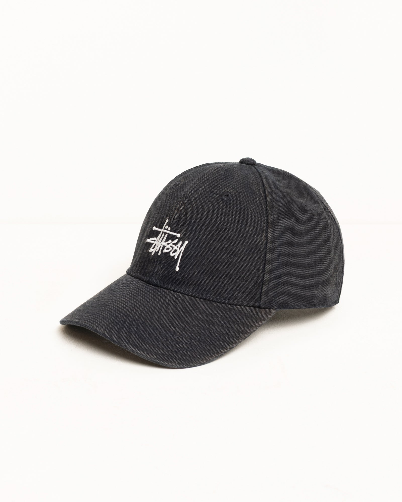 Stussy Washed Basic cap nero cotone 58 cm