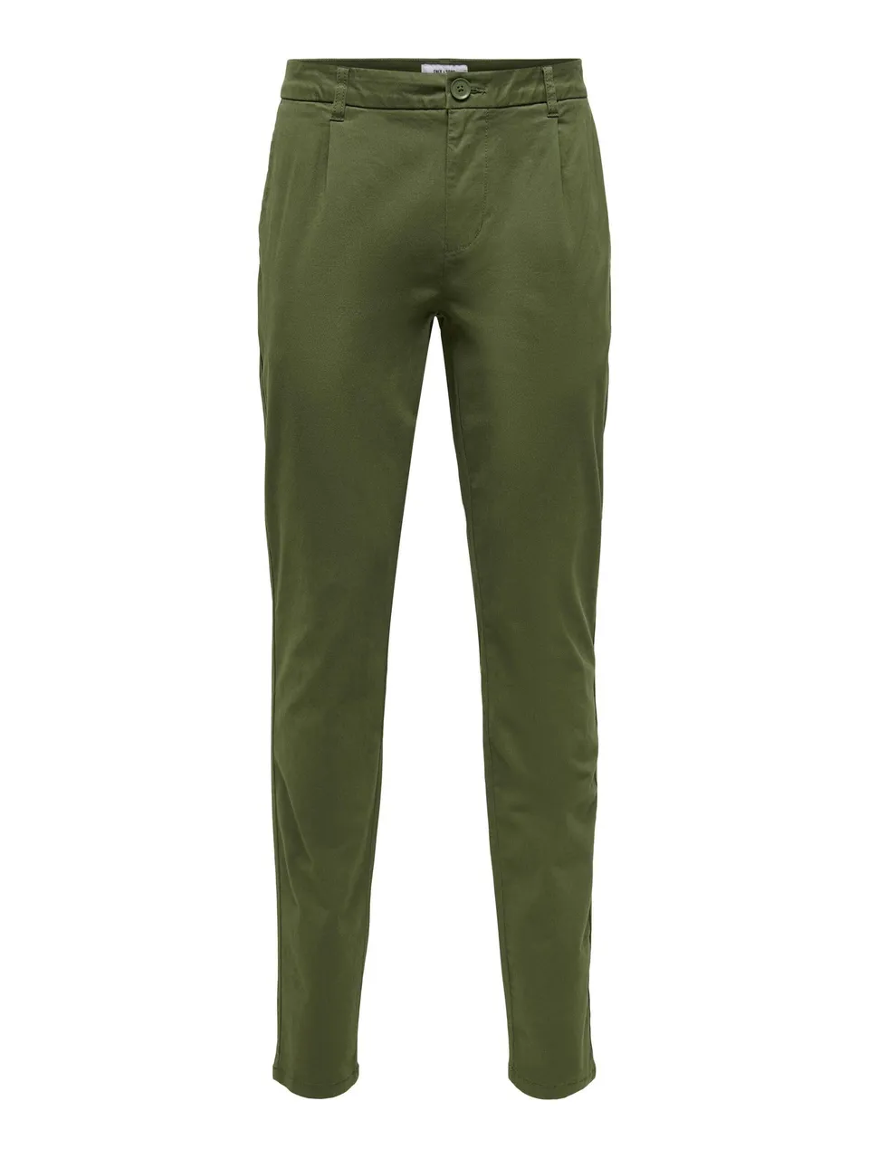 ONLY & SONS Pantaloni Chino Uomo Olive Night 33W x 32L elasticizzati