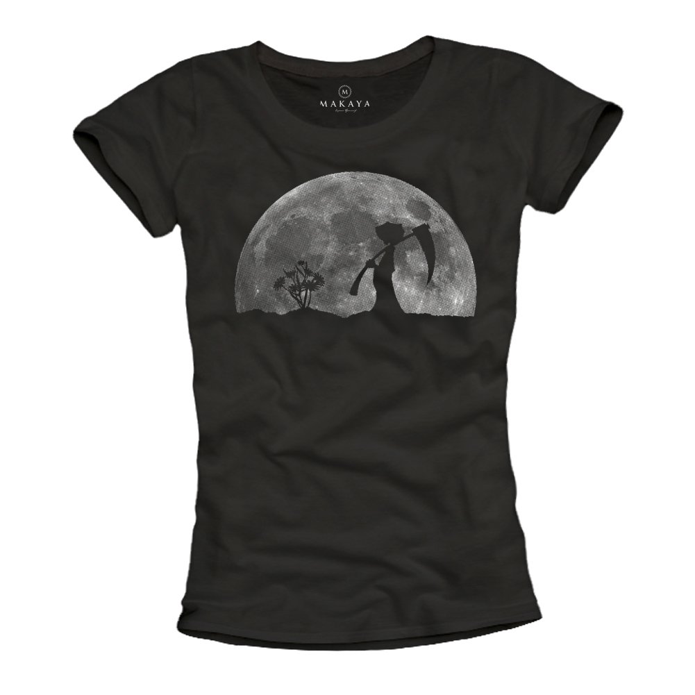 MAKAYA T-Shirt Donna La Morte nel Giardino Maglietta L