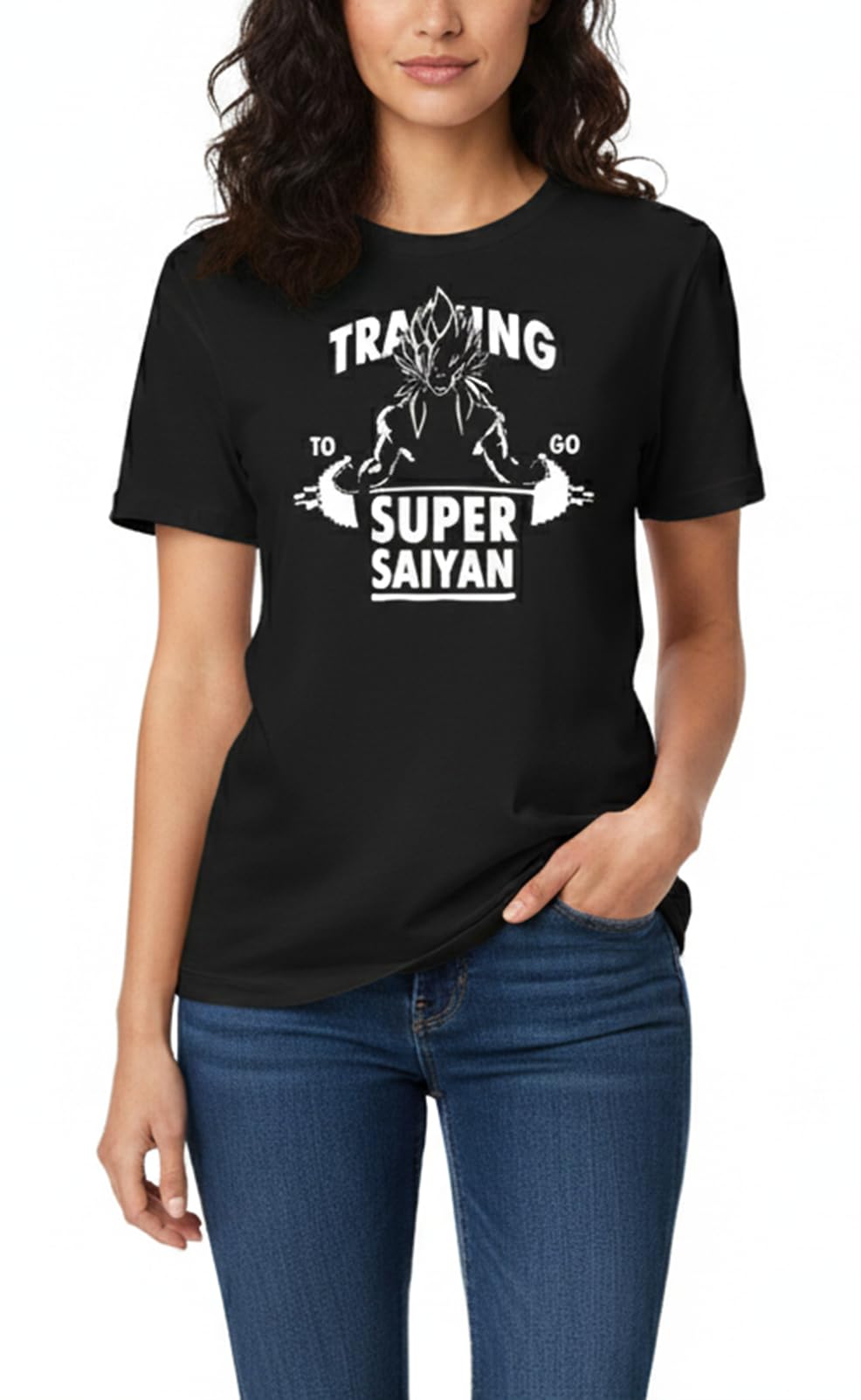 MAKAYA T-Shirt Donna Training Saiyan Maglietta M Cotone