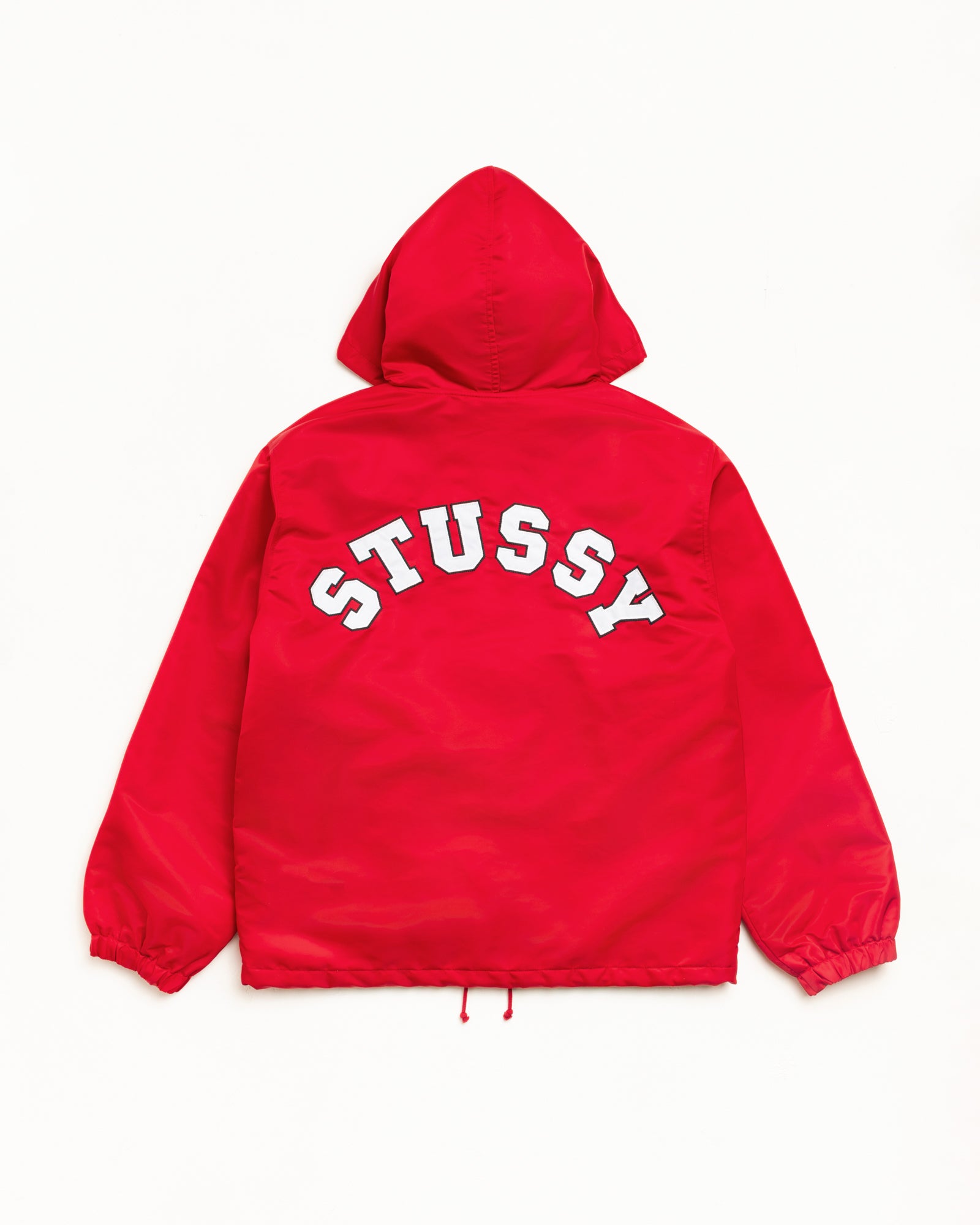 Stussy Hooded Coaches Jacket giacca nylon Red