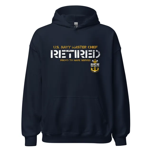 7.62 Design Navy Retired felpa cappuccio nera Master Chief
