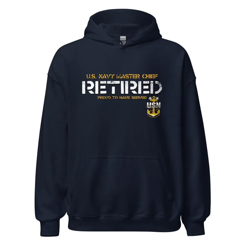 7.62 Design Navy Retired felpa cappuccio nera Master Chief