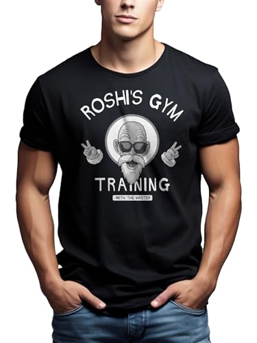 MAKAYA T-Shirt Uomo Training Master Roshis Gym Maglietta Cotone
