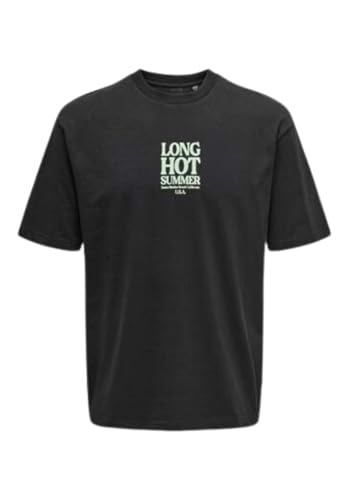 ONLY & SONS Onskenny RLX Text T-shirt uomo manica corta relaxed
