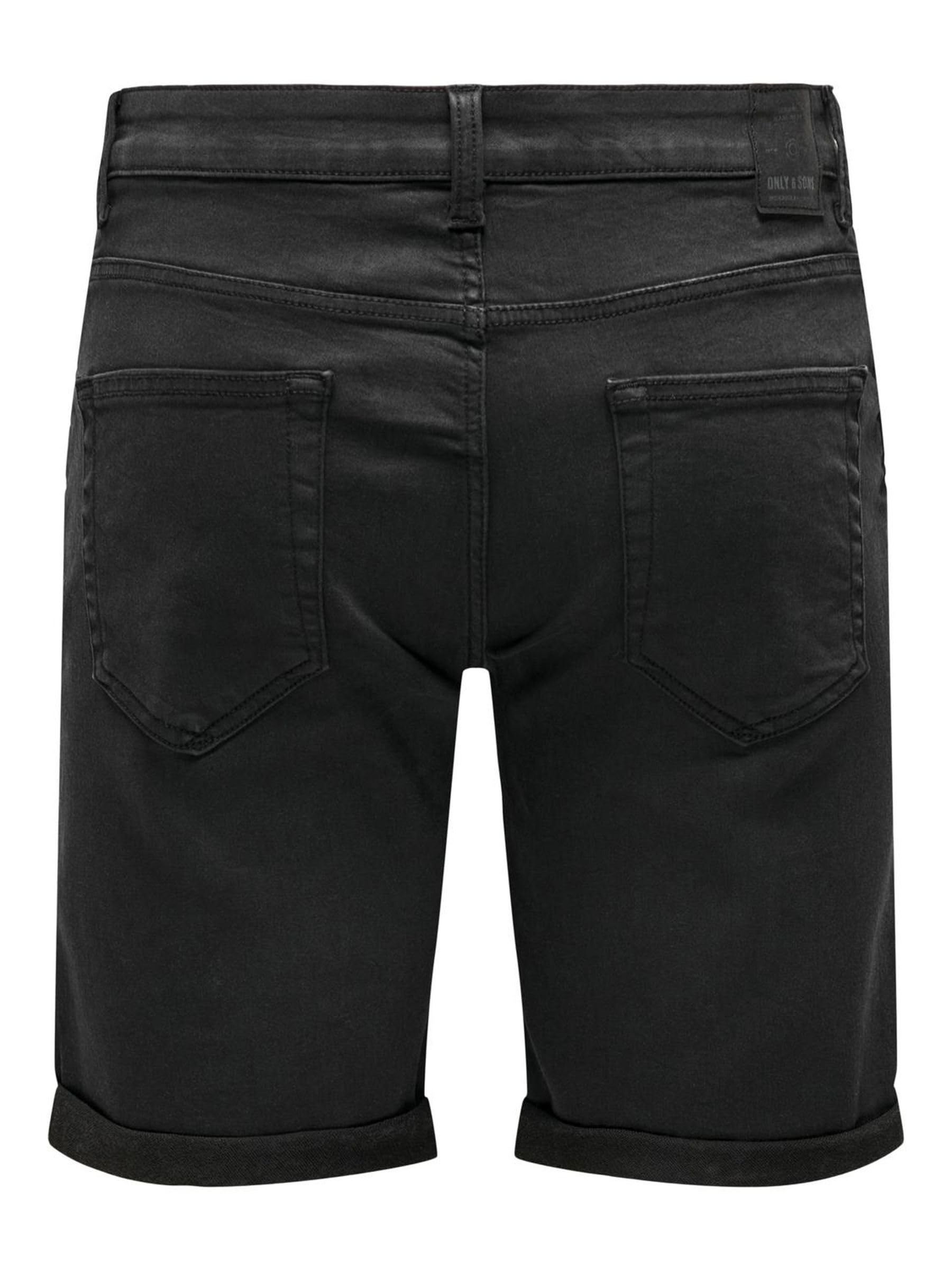 ONLY & SONS ONSPLY Pantaloncini L Black Denim Regular Fit