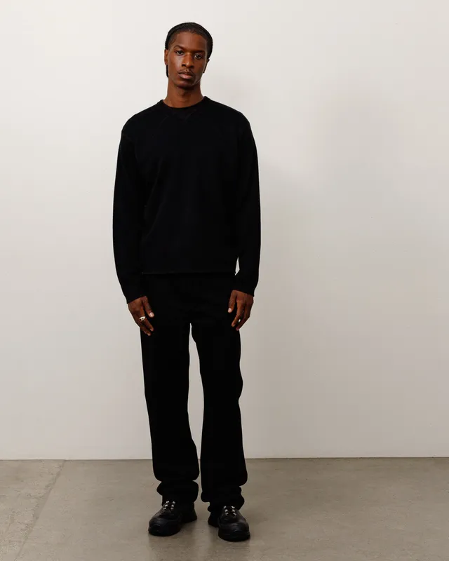 Stussy Wave Knit Sweater maglione nero 50% lana