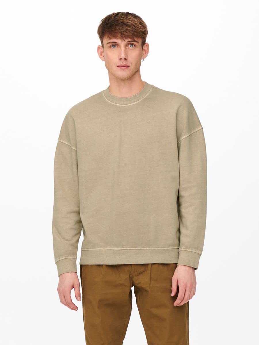 ONLY & SONS Onsron Life RLX felpa girocollo uomo