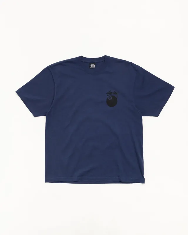 Stussy 8 Ball Tee maglietta midnight oversize cotone