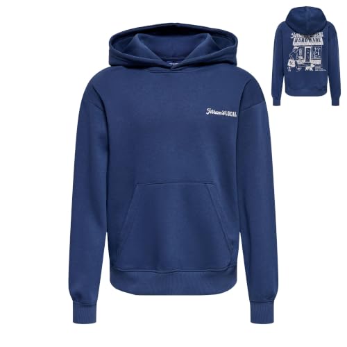 Only & Sons Cole Hardware RLX felpa con cappuccio blu scuro