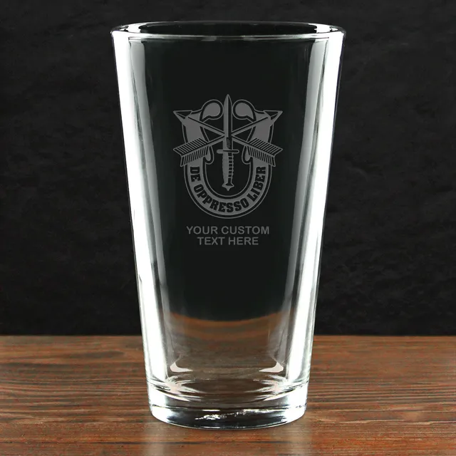 7.62 Design Army Pint Bicchiere vetro 16oz personalizzato